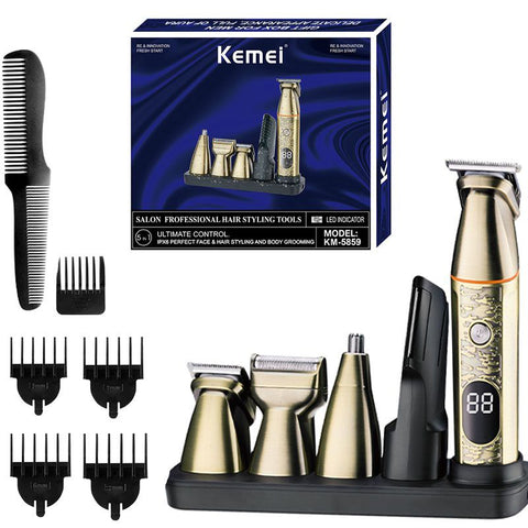 ابزار آراستگی حرفه‌ای سالن KEMEI مدل KM-5859 5 در 1