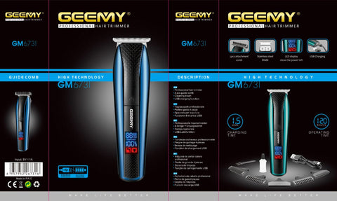 ماشین اصلاح موی حرفه‌ای GEEMY مدل GM-6731